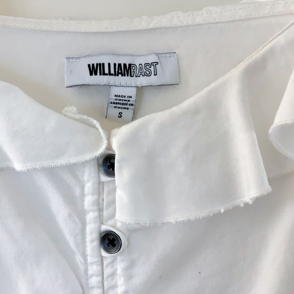 WILLIAM RAST Ruffle Trim Cold Shoulder Top/S - Picture 5 of 5